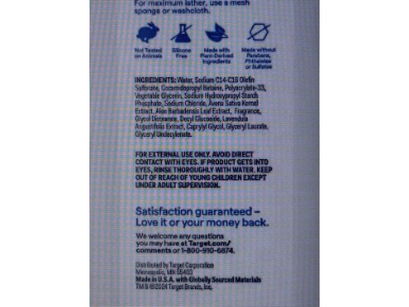 Up & Up Calming & Soothing Scented Body Wash, Midnight Jasmine, 22 fl oz/650 mL