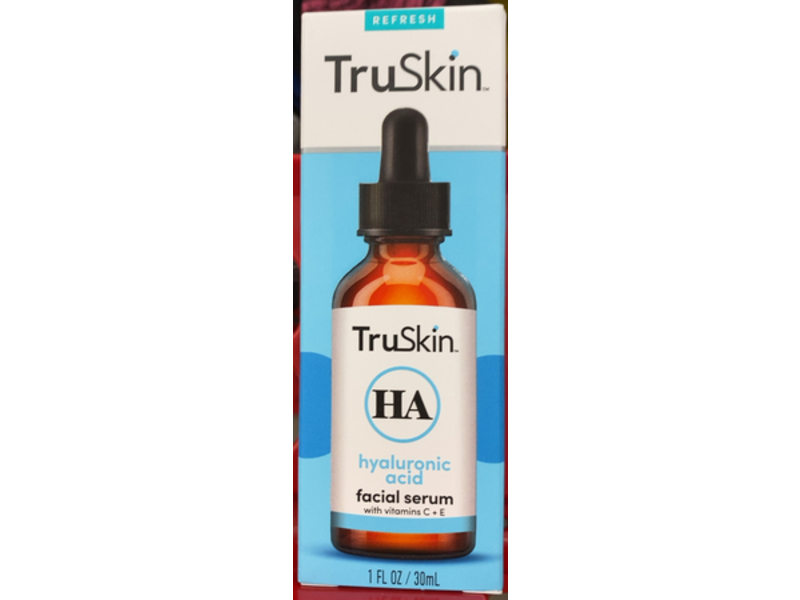 Truskin Hyaluronic Acid Facial Serum, Vitamins C+E , 1 fl oz/30 mL