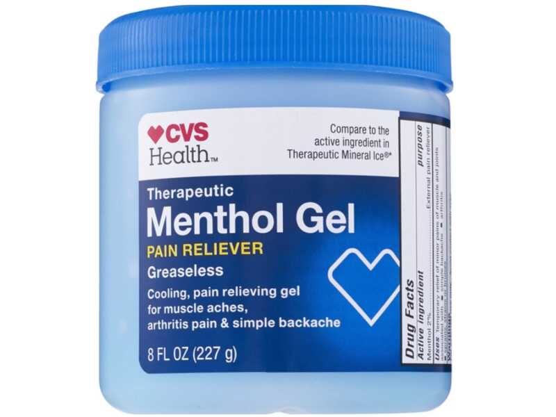 CVS Health Therapeutic Menthol Gel Pain Reliever, 8 fl oz/227 g