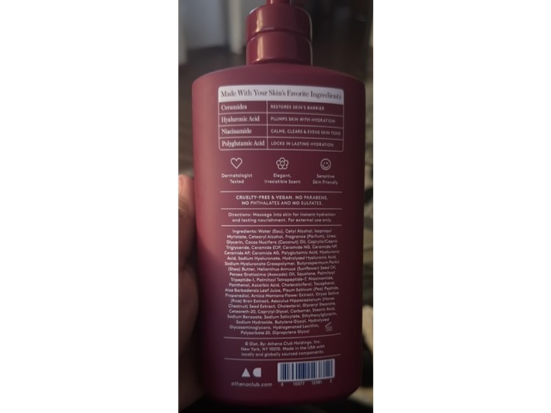 Athena Club Skin Perfecting Body Lotion, Love Letter, 16 fl oz/473 mL