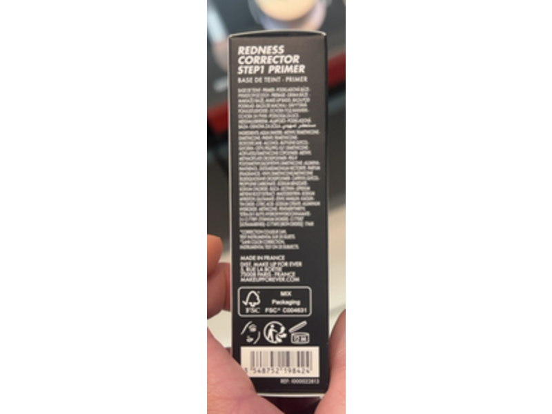 Make Up For Ever Redness Corrector Step 1 Primer, 0.5 oz/15 mL