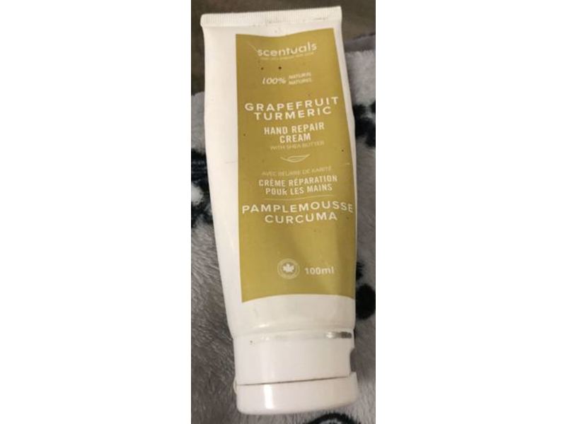 Scentuals Hand Repair Cream, Grapefruit Turmeric, 100 mL