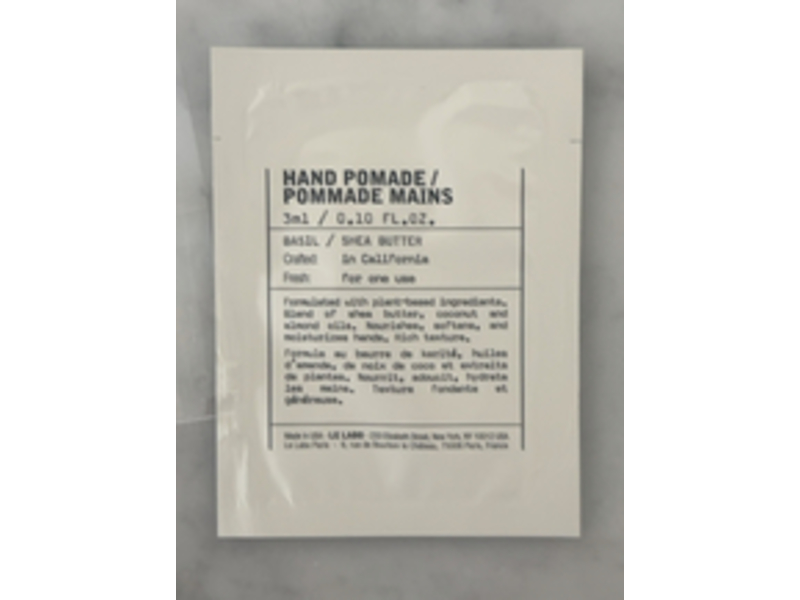 Le Labo Hand Pomade, Shea Butter, 0.10 fl oz/3 mL