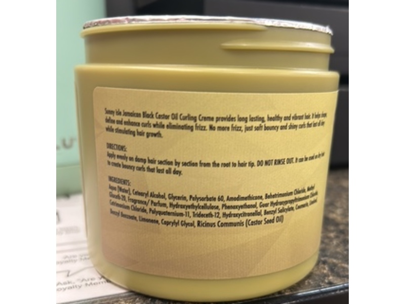 Sunny Isle Shea Coconut Curling Creme, Jamaican Black Castor Oil, 16 fl oz