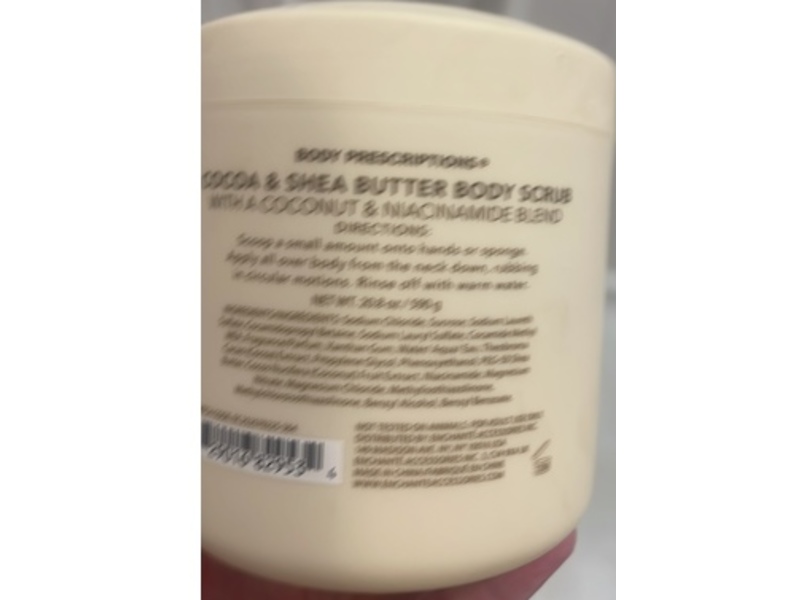 Body Prescriptions Body Scrub, Cocoa & Shea Butter, 20.8 fl oz/590 g