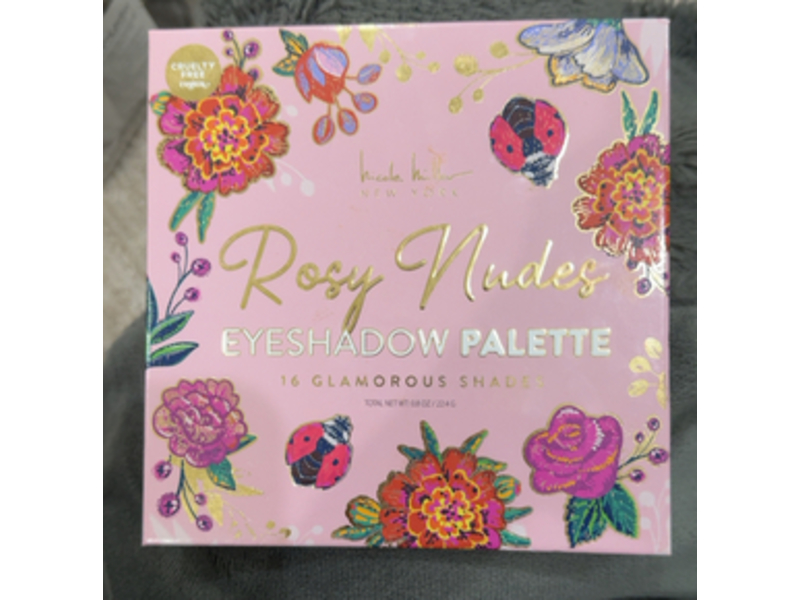 Nicole Miller Eyeshadow Palette, Rosy Nudes, 0.8 oz/22.4 g