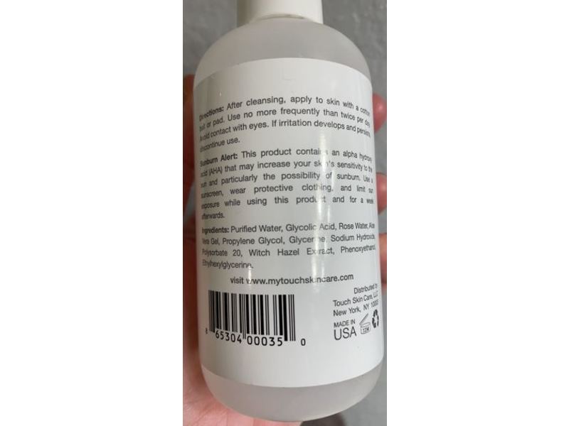 Touch Toner, Glycolic Acid, 6 fl oz/177 mL