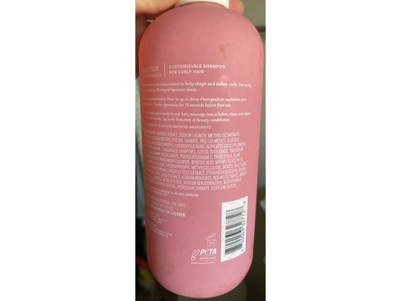 Function Of Beauty Coconut Curly Hair Shampoo, Coconut Fragrance, 11 fl oz/325mL