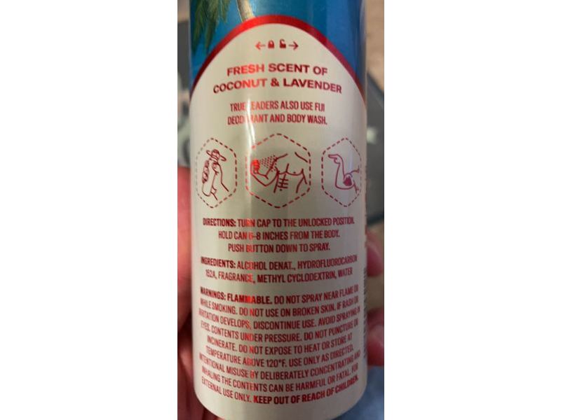 Old Spice Aluminum Free Body Spray, Fiji, 5.1 oz/144 g