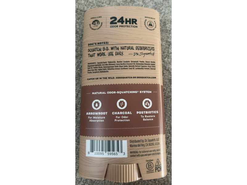 Dr. Squatch Deodorant Stick, Maverick Musk, 2.65 oz/75g, 3 Pack