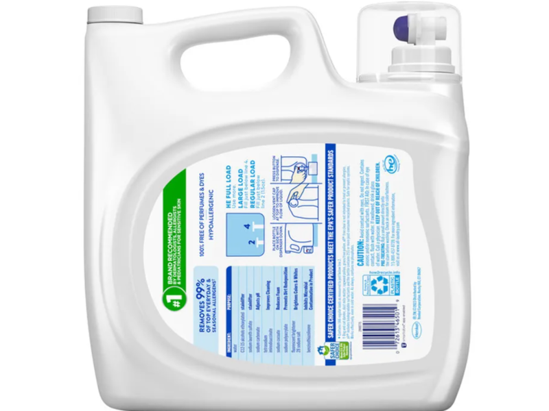 All Free Clear Laundry Detergent, The Original, 166 Loads, 250 fl oz/7.39 L