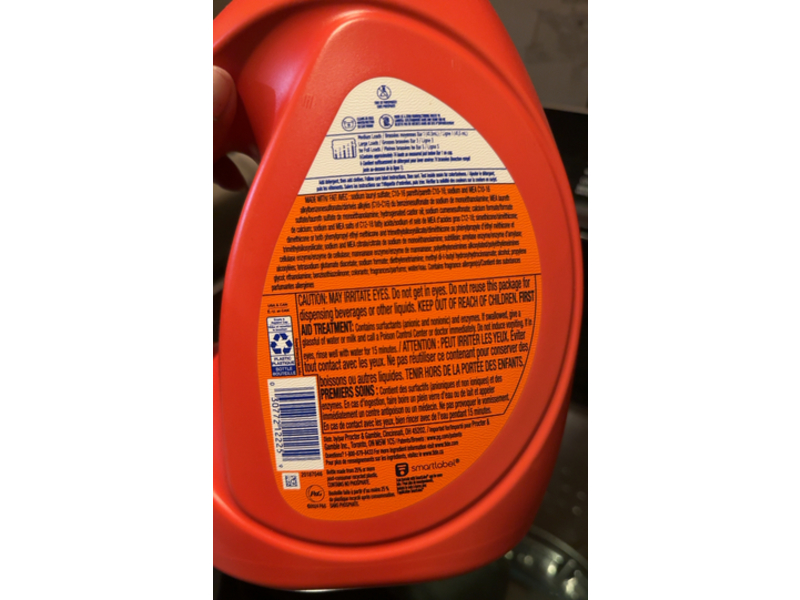 Tide + Febreze Liquid Laundry Detergent, Spring & Renewal, 74 Loads, 105 fl oz/3.1 L