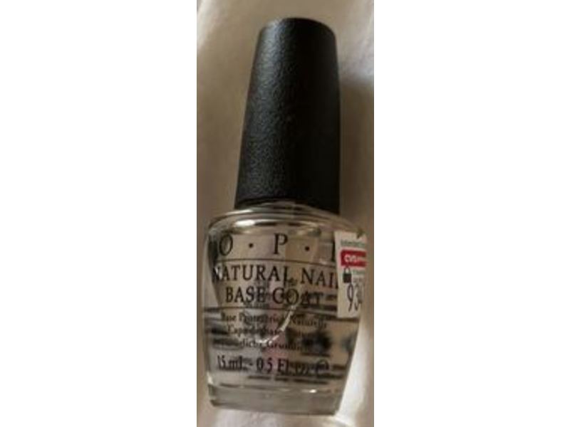 O.P.I Natural Nail Base Coat, Clear, 0.5 fl oz /15 mL