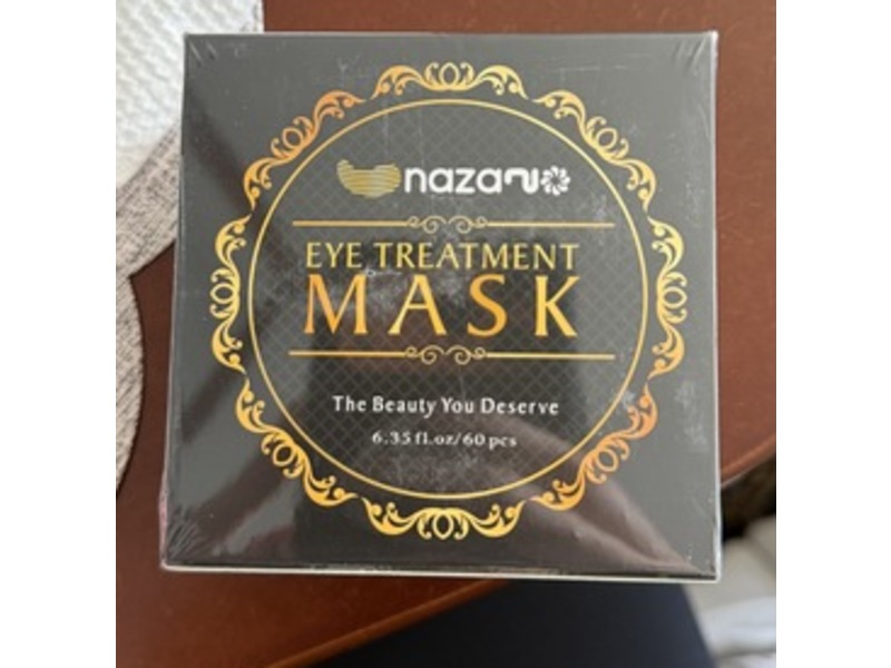 Nazano Eye Treatment Mask, Gold, 6.35 fl oz, 60 Count