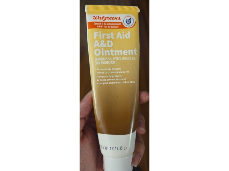 Walgreens First Aid A & D Ointment, 4 oz/113 g
