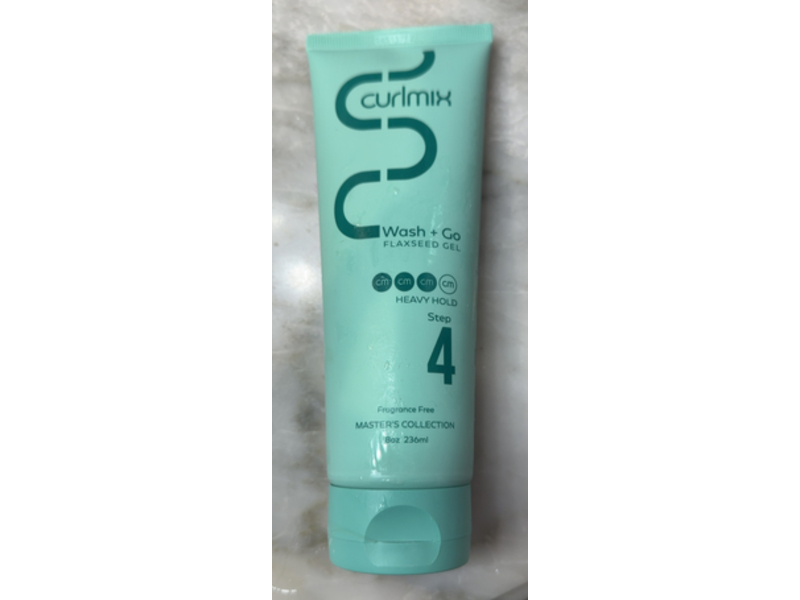 Curlmix Wash + Go Flaxseed Gel, Heavy Hold, 8 oz/236 mL