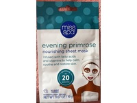 Miss Spa Nourishing Sheet Mask, Evening Primrose, 0.67 oz/19 g - thumbnail 1