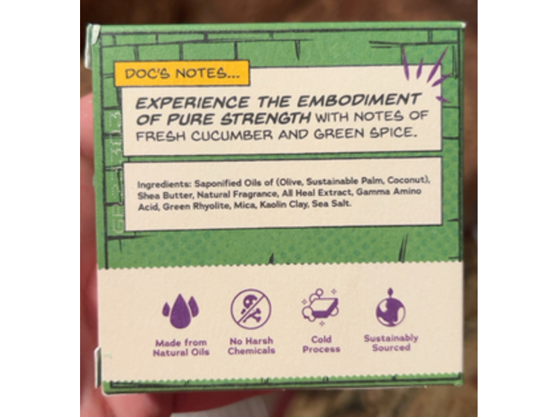 Dr.Squatch Marvel Men's Natural Soap Bar, Scrub Smash, 5 oz