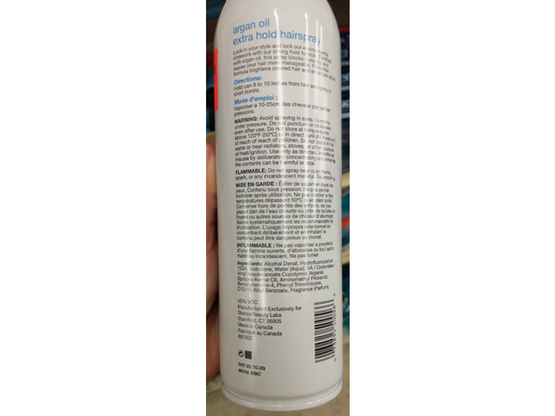 Salon On 5th Ave Nyc Extra Hold Hairspray, Argan Oil, 10 oz/283 g