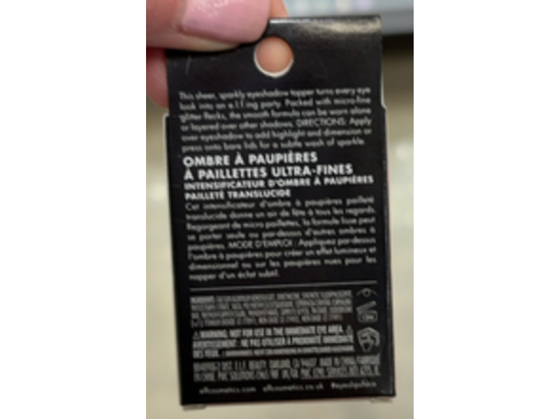 e.l.f. Fine as Fleck Glitter, White Hot, 0.07 oz/2 g