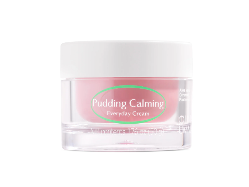 Olivia Umma Pudding Calming Everyday Cream, Aloe Vera, Ceramide, Panthenol, 1.76 oz/50 g