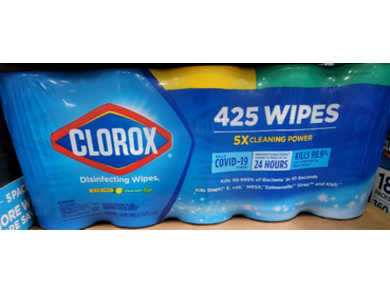 Clorox Disinfecting Wipes, Crisp Lemon + Fresh Scent, 425 Count