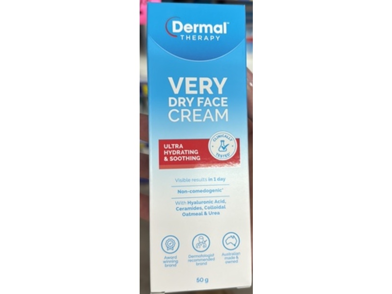 Dermal Therapy Very Dry Face Cream, 50 g