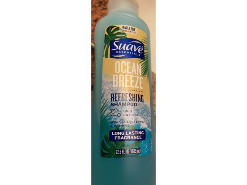 Suave Ocean Breeze Refreshing Shampoo, Sea Algae Extract & Vitamin E, 22.5 fl oz/665 mL