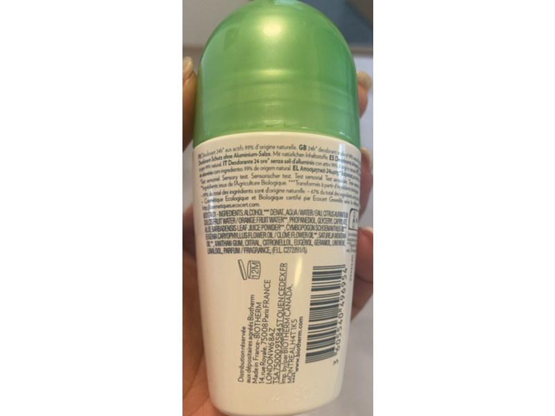 Biotherm Deo Pure Natural Protect 24 Hours Deodorant Care, 2.53 fl oz/75 mL