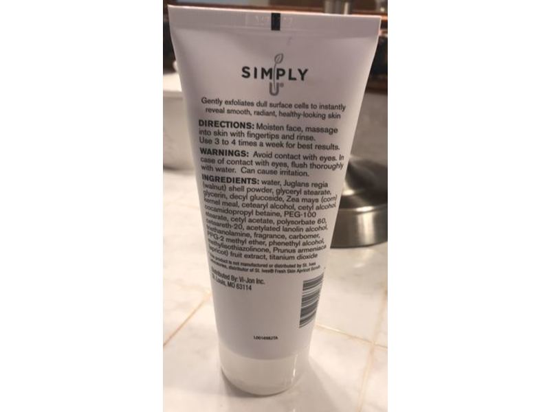 Simply Invigorating Scrub, Apricot, Natural Exfoliants, 6 oz/170 g