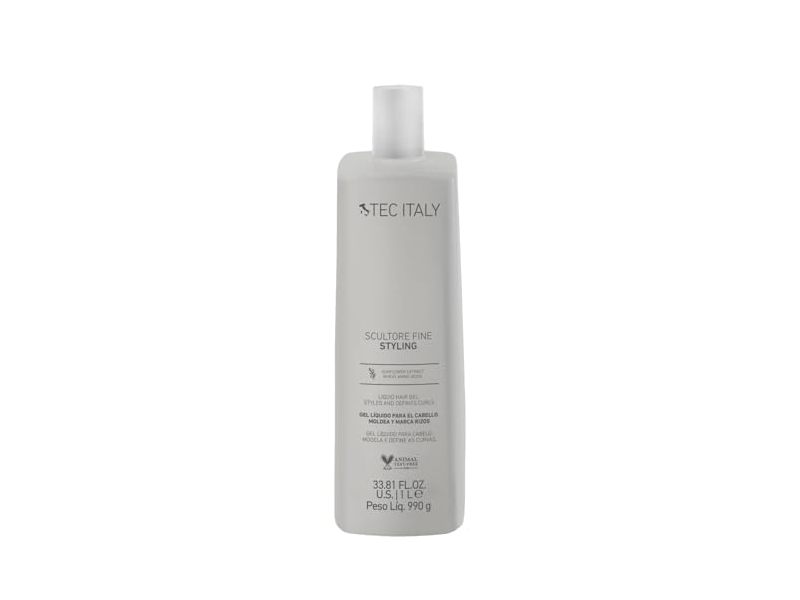 Tec Italy Scultore Fine Liquid Styling Liquid Hair Gel, Sunflower Extract & Wheat Amino Acids, 33.81 fl oz/1L