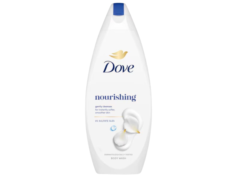 Dove Nourishing Body Wash, Sulfate SLES, 225 mL