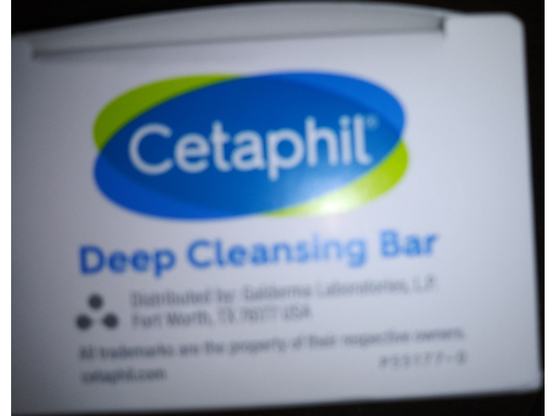 Cetaphil Deep Cleansing Bar, 4.5 oz /127 g