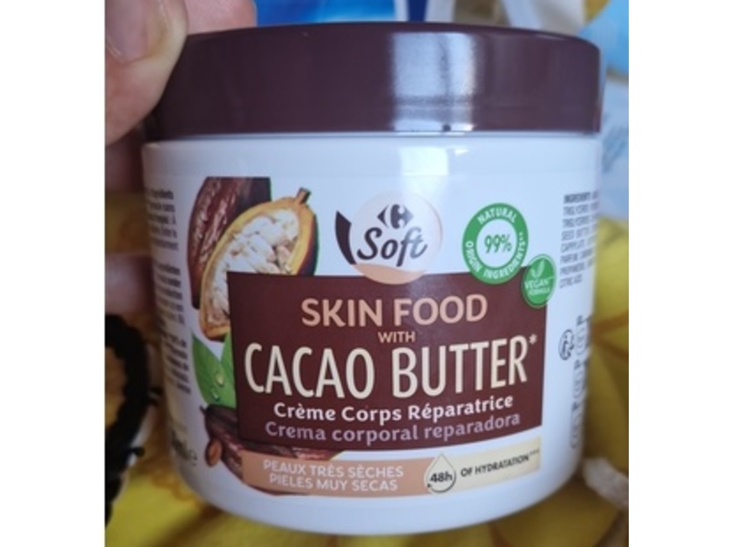 Skin Food Repairing Body Cream, Cacao Butter, 400 mL