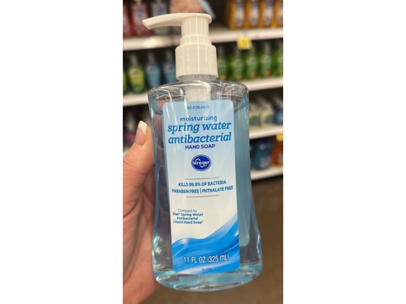 Kroger Moisturizing Antibacterial Hand Soap, Spring Water, 11 fl oz/325 mL