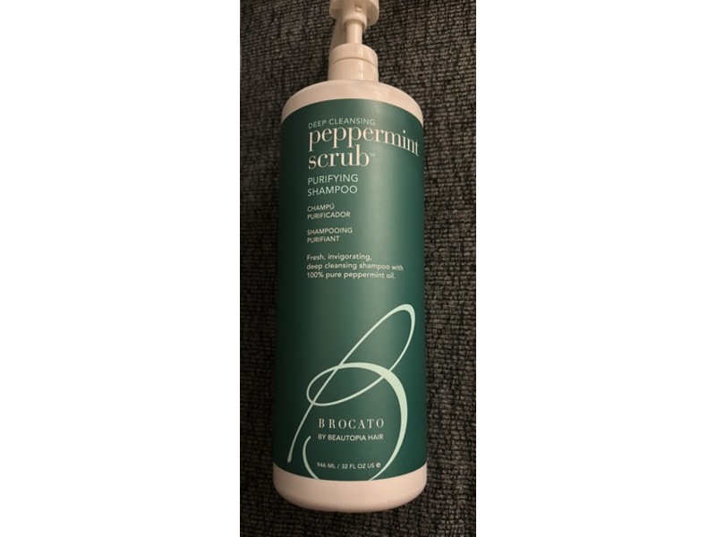 Brocato Deep Cleansing Pepprmint Scrub Shampoo, 32 fl oz/946 mL