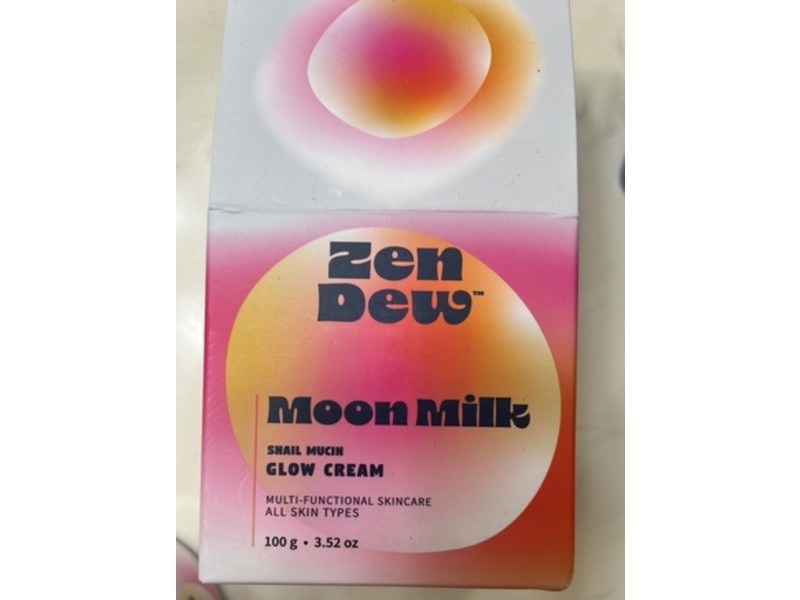 Zen Dew Snail Mucin Moisturizer, Moon Milk, 3.52 oz/100 g
