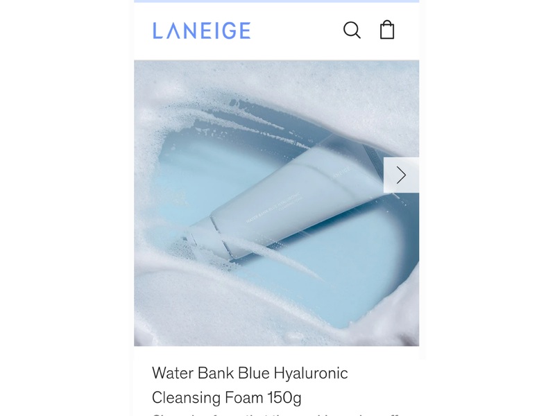 Laneige Water Bank Blue Hyaluronic Cleansing Foam, 150 g