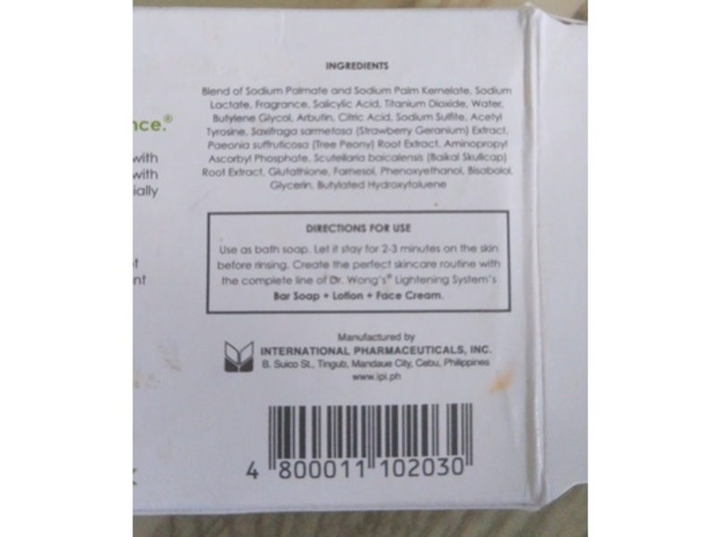 Dr. Wong's Lightening Soap, 60 g