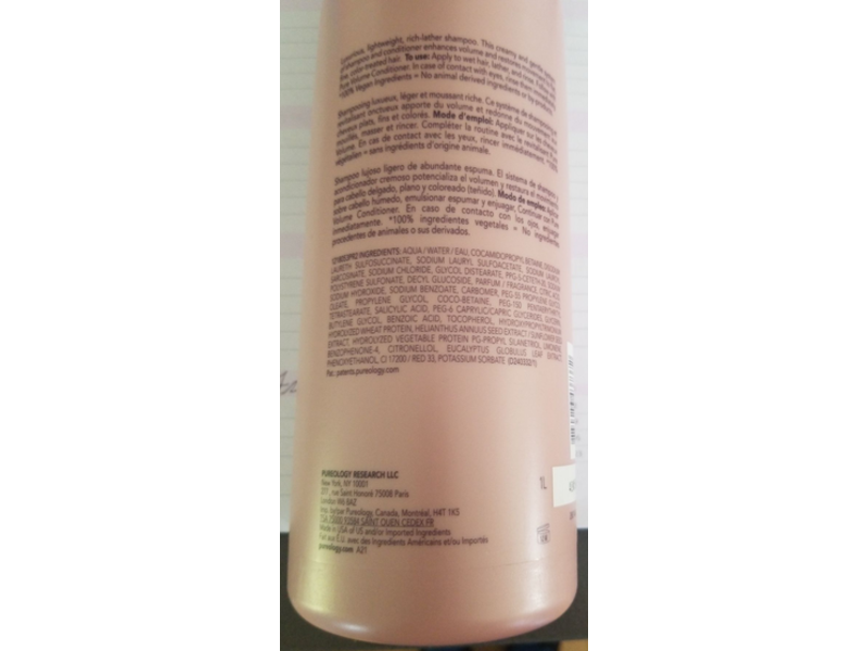 Pureology Pure Volume Shampoo, 33.8 fl oz