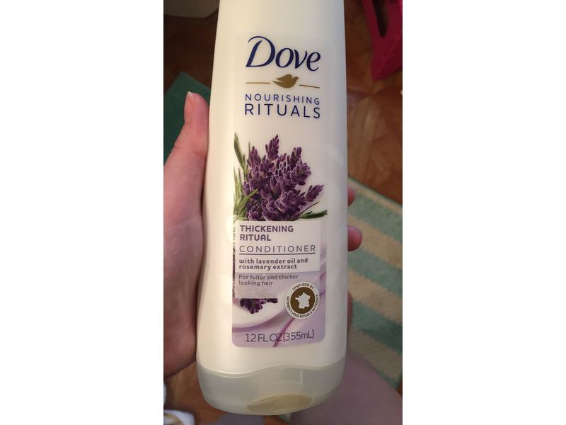 Dove Nourishing Rituals Thickening Conditioner, Lavender Oil & Rosemary Extract, 12 fl oz/355 mL
