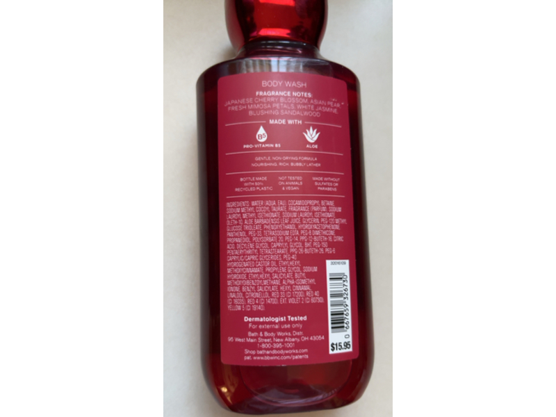 Bath & Body Works Body Wash, Japanese Cherry Blossom, 10 fl oz/295 mL