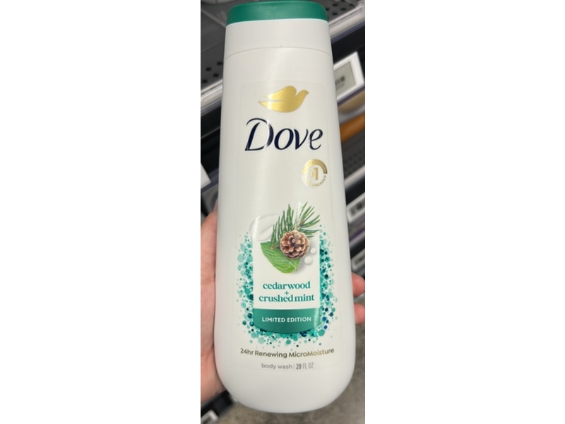 Dove Body Wash, Cedarwood + Crushedmint, 20 fl oz