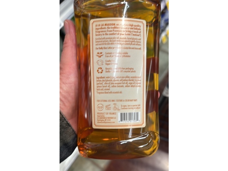 A LA Maison Body Wash, Orange Bergamot, 25.3 fl oz/750 mL