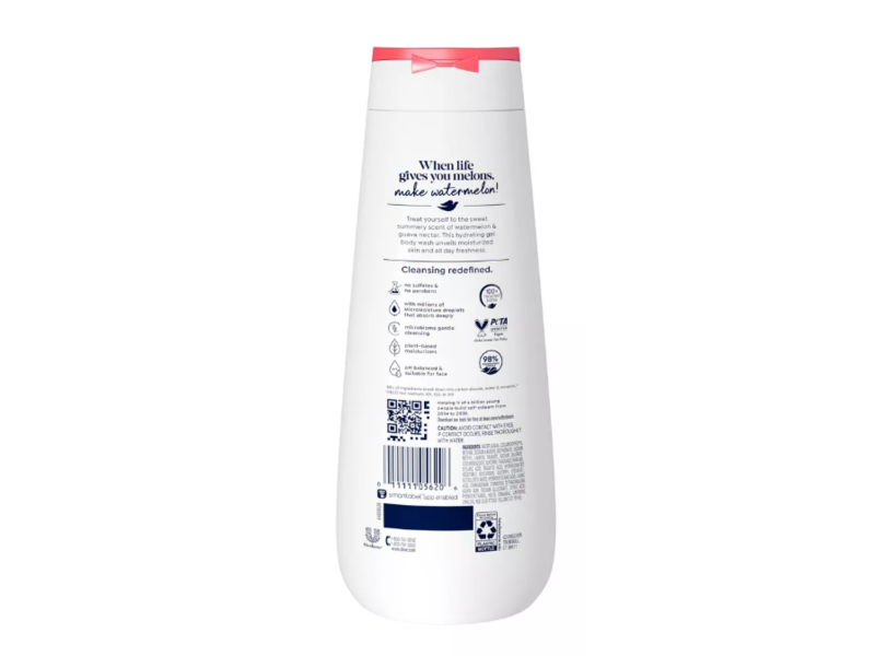 Dove Beauty Body Wash, Watermelon + Guava Nectar, 20 fl oz