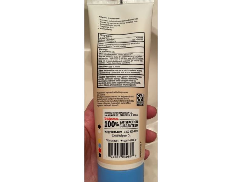 Walgreens Eczema Cream, 7.3 oz/207 g