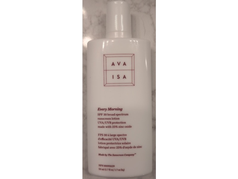 The Sunscreen Company Ava Isa Every Morning Sunscreen Lotion, SPF 30, 1.7 fl oz/50 mL