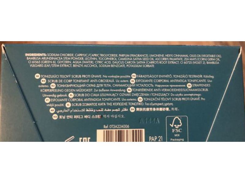 Pupa Milano Hawaiian Spa Anti-Fatigue Saline Scrub Jar, 006, 12.34 oz/350 G