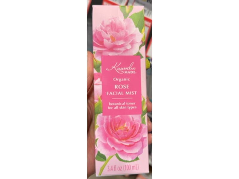 Kuumba Made Organic Facial Mist, Rose, 3.4 fl oz/100 mL
