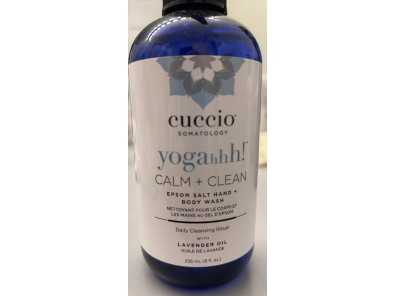 Cuccio Calm + Clean Hand & Body Wash, Lavender Oil, 8 fl oz/236 mL